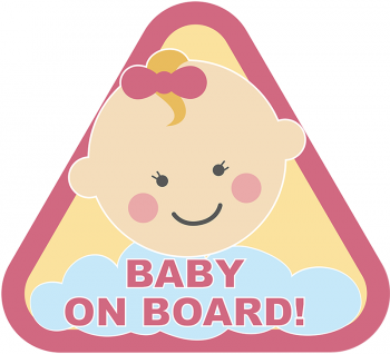 Наклейка на авто Baby On Board Girl